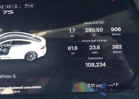 2017 Tesla Model S 60/75 from USA, damaged, VIN 5YJSA1E18HF214129
